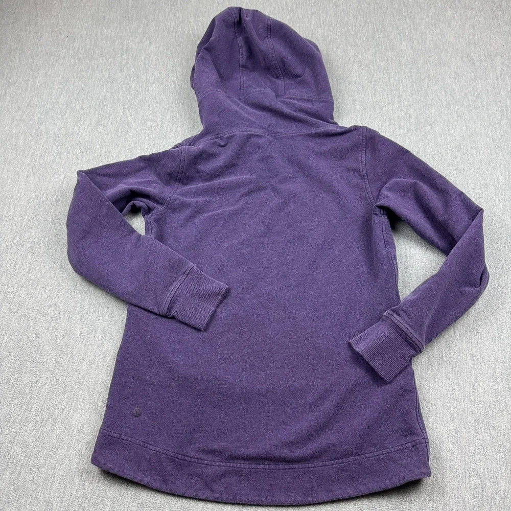 Lululemon Hoodie Womens 4 Purple Scuba Sweater‎ Pullover Fleece Athleisure Yoga